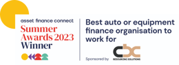 Best auto or equipment finance organisation award logo (Asset Finance Connect Summer Awards 2023) - Millbrook- Millbrook