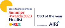 CEO of the year award logo (Asset Finance Connect Summer Awards 2023) - Millbrook
