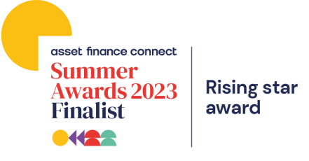 Rising star award logo (Asset Finance Connect Summer Awards 2023) - Millbrook